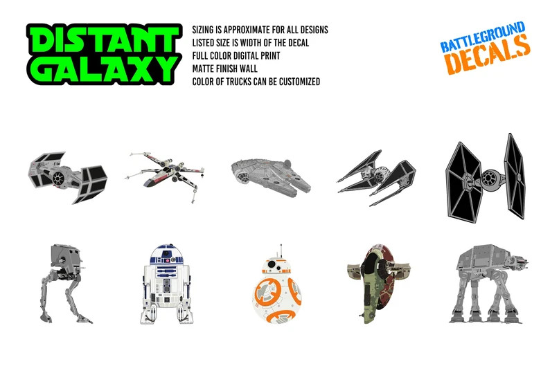 R2D2 - Full Color Printed Wall Graphics - Etsy | Etsy (US)