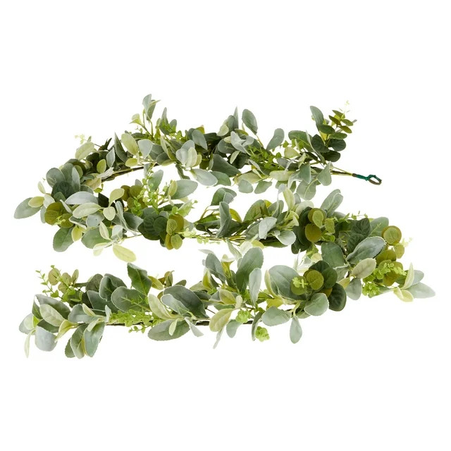 Artificial Lamb's Ear Christmas Garland, 6', by Holiday Time | Walmart (US)