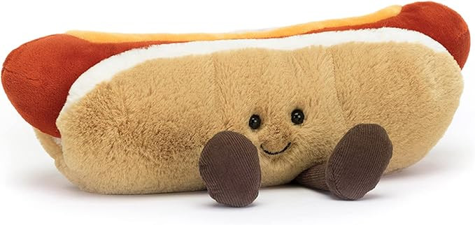 Jellycat Amuseables Hot Dog Stuffed Toy, 10 inches - Food Plush - Fun Gift Idea | Amazon (US)