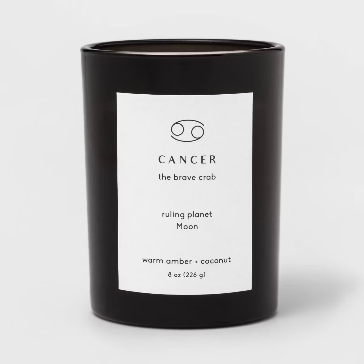 8oz Glass Jar Zodiac Candles Black - Threshold™ | Target