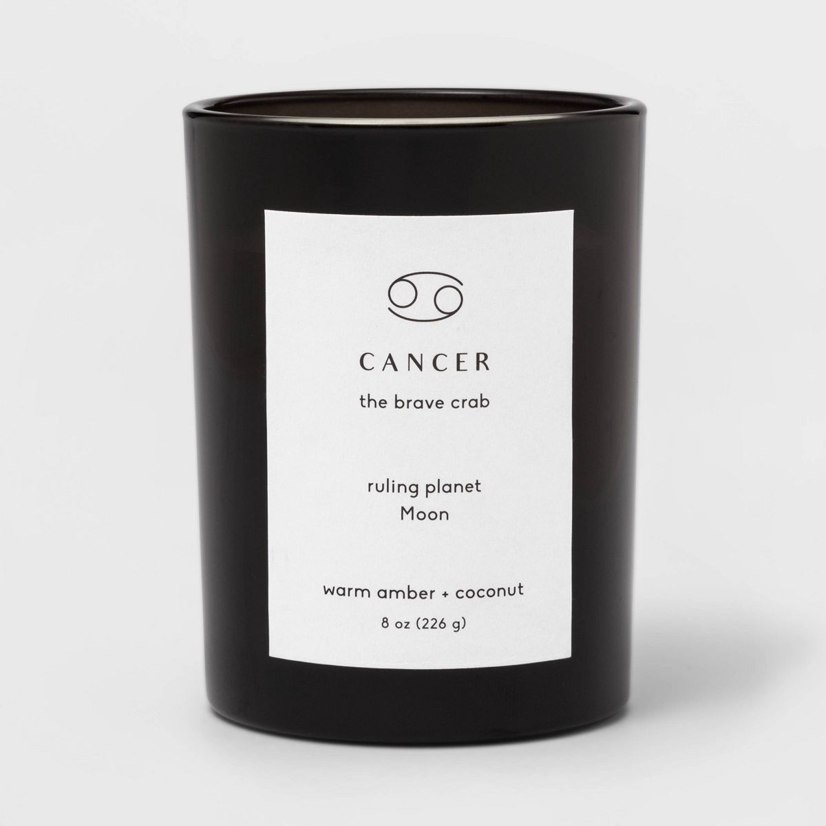 8oz Glass Jar Zodiac Candles Black - Project 62™ | Target