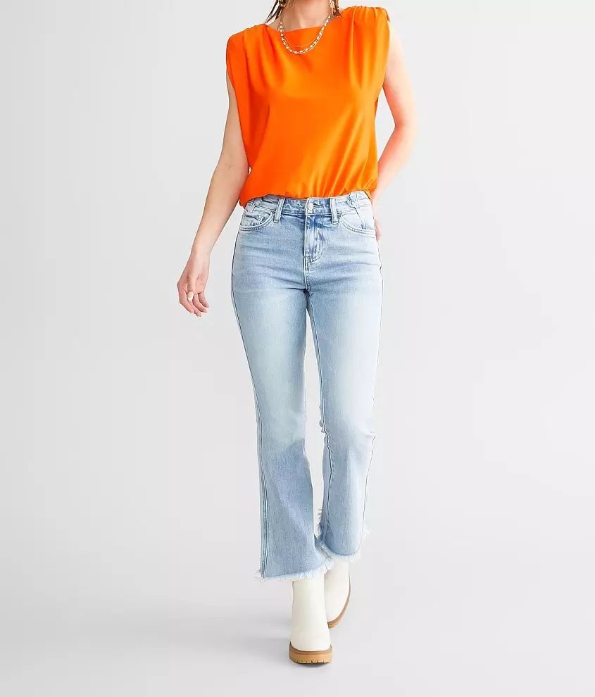 High Rise Cropped Flare Stretch Jean | Buckle