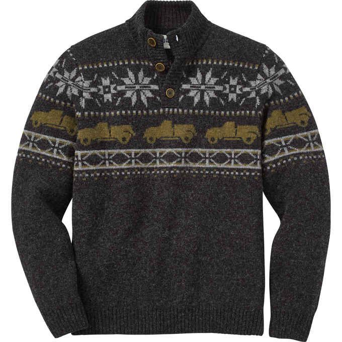 Men's Shetland Wool Fair Isle Mock | Duluth Trading Company