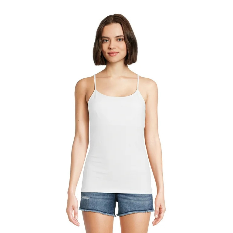 No Boundaries Juniors Shelf Bra Cami Top, Sizes XS-3XL | Walmart (US)