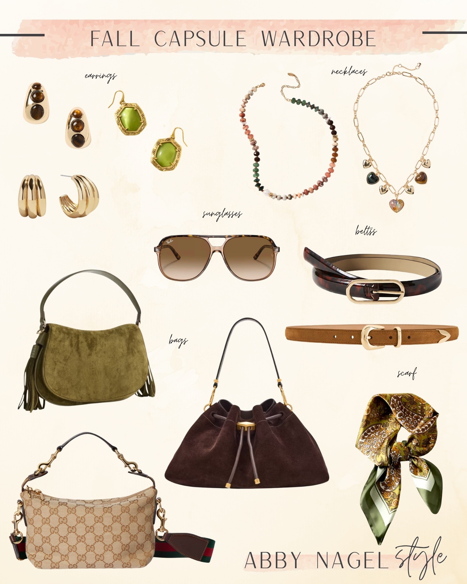 The accessories for your fall capsule to elevate each look easily! 🍁