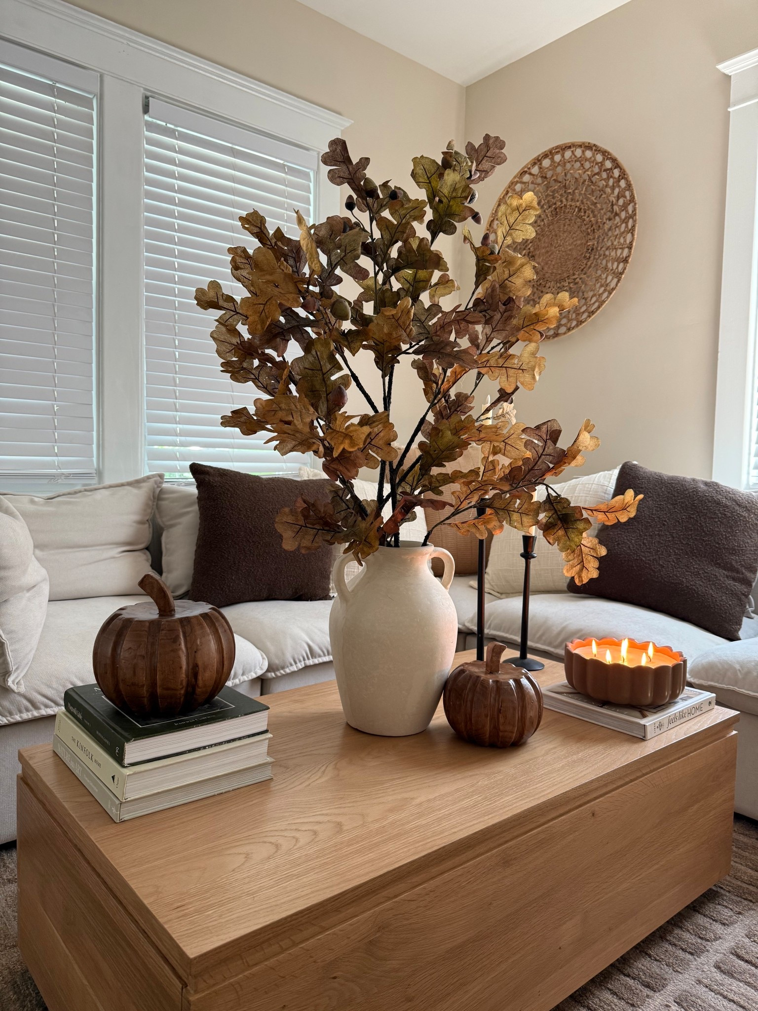 FALL HOME STYLING

vase from home goods
pumpkins are Hobby Lobby #6042170
stems are Hobby Lobby #6041172

home finds, home styling, fall styling, fall home, magnolia home, amber lewis interiors, warm homes, neutral homes, pumpkins, textures, couch, pillows, faux stems, coffee table, transformer table, coffee table styling, home goods, home best sellers.

#LTKSeasonal #LTKFindsUnder50 #LTKHome
