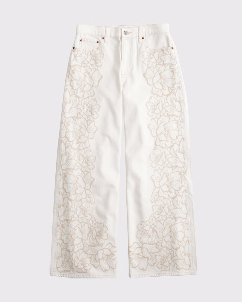 High Rise Wide Leg Jean | Abercrombie & Fitch (US)
