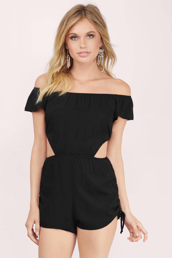 With You Off Shoulder Romper | Tobi.com