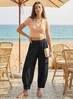 EVALESS Women's High Waisted Wide Leg Palazzo Trousers | Amazon (US)