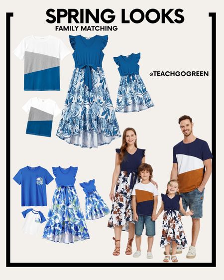 Spring looks for the family. Family matching outfits. Family easter outfits. Spring outfits  

#LTKSeasonal #LTKmidsize #LTKfamily