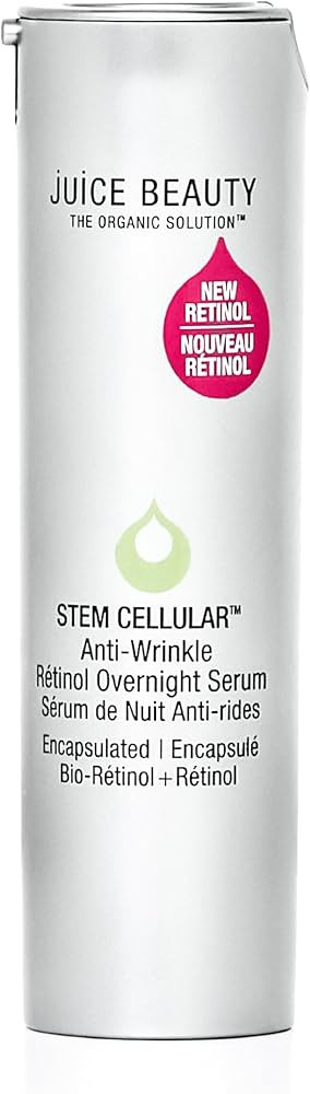 Juice Beauty Stem Cellular Anti-Wrinkle Retinol Overnight Serum with Hyaluronic Acid, 1 fl oz | Amazon (US)