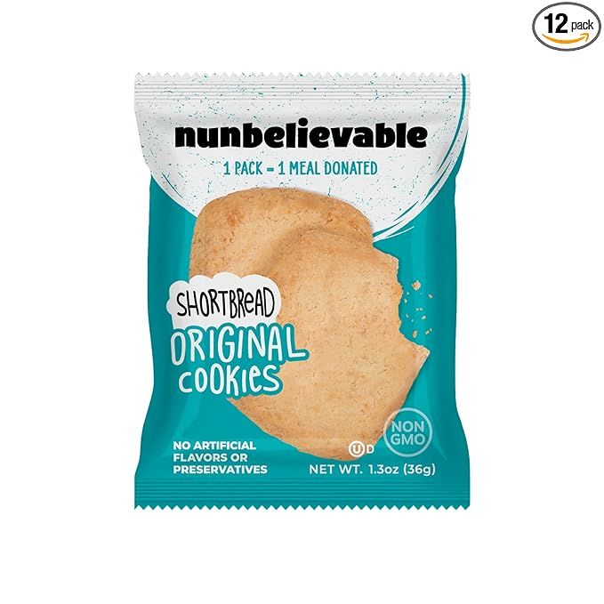 Nunbelievable Original Shortbread Cookies | Non GMO Soft Butter Cookies | No Artificial Flavors &... | Amazon (US)