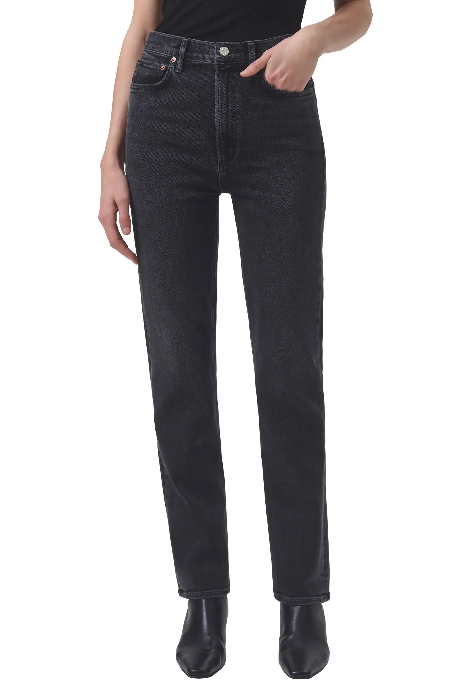 AGOLDE High Waist Stovepipe Jeans | Nordstrom | Nordstrom