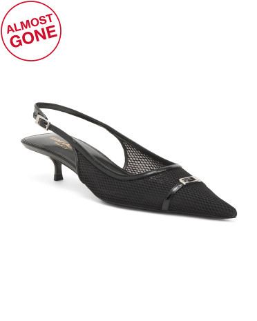 Made In Italy Pointy Toe Kitten Heels | TJ Maxx
