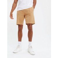 Men's Only & Sons Tan Exposed Seam Shorts New Look | New Look (UK)