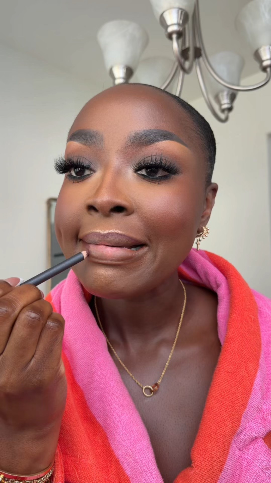 Lipstick shade is CALL IT COZY from MAC cosmetics. 

#LTKBeauty