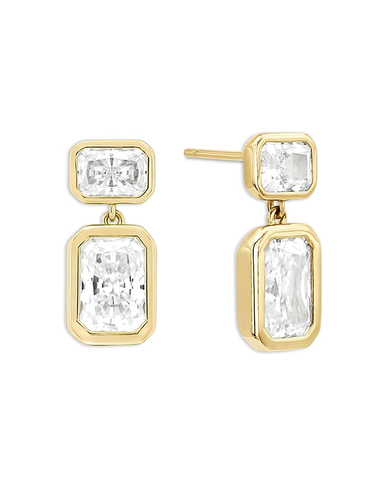 Shashi Baguette Cubic Zirconia Drop Earrings | Bloomingdale's (US)
