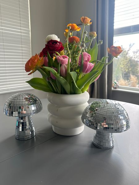 Beautiful day for some beautiful flowers… now if the temp would just get its act together here in Indiana! 
#freshflowers #walmarthome #vase #disco 

#LTKSeasonal #LTKhome