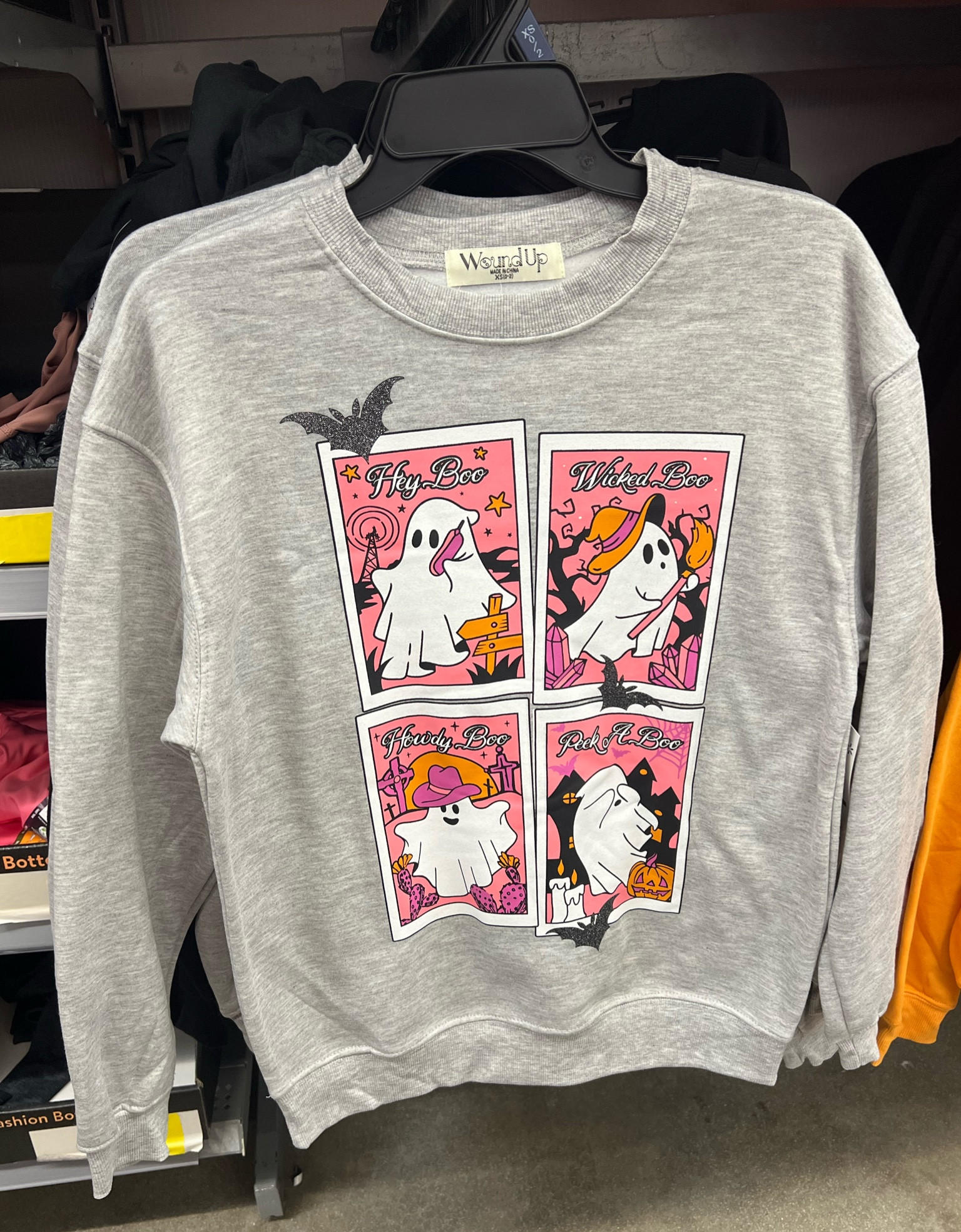 Hey boo 
Wicked boo 
Howdy boo 
Peek a boo
Halloween 
Sweatshirt 
Graphic 
Pink Halloween 
Orange Halloween 
Ghost 
Fall 
Pumpkin 
Bat 
Walmart 
Fashion 
Ootd 

#LTKHalloween #LTKSeasonal #LTKFallSale