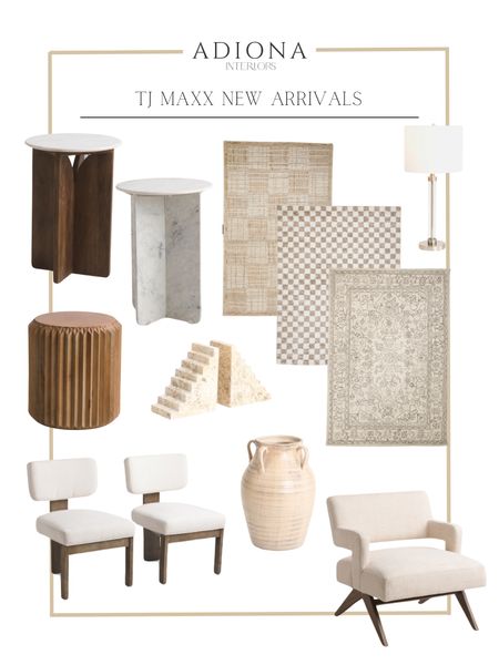 New arrivals from TJ MAXX

Side table, rugs, checkerboard rugs, dining chairs, accent chair, vase, book ends, lamp

#LTKhome #LTKSeasonal #LTKHoliday