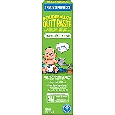 Boudreaux's Butt Paste with Natural* Aloe Diaper Rash Cream, Ointment for Baby, 4 oz Tube | Amazon (US)
