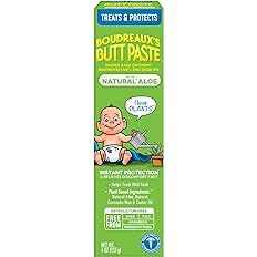 Boudreaux's Butt Paste with Natural* Aloe Diaper Rash Cream, Ointment for Baby, 4 oz Tube | Amazon (US)