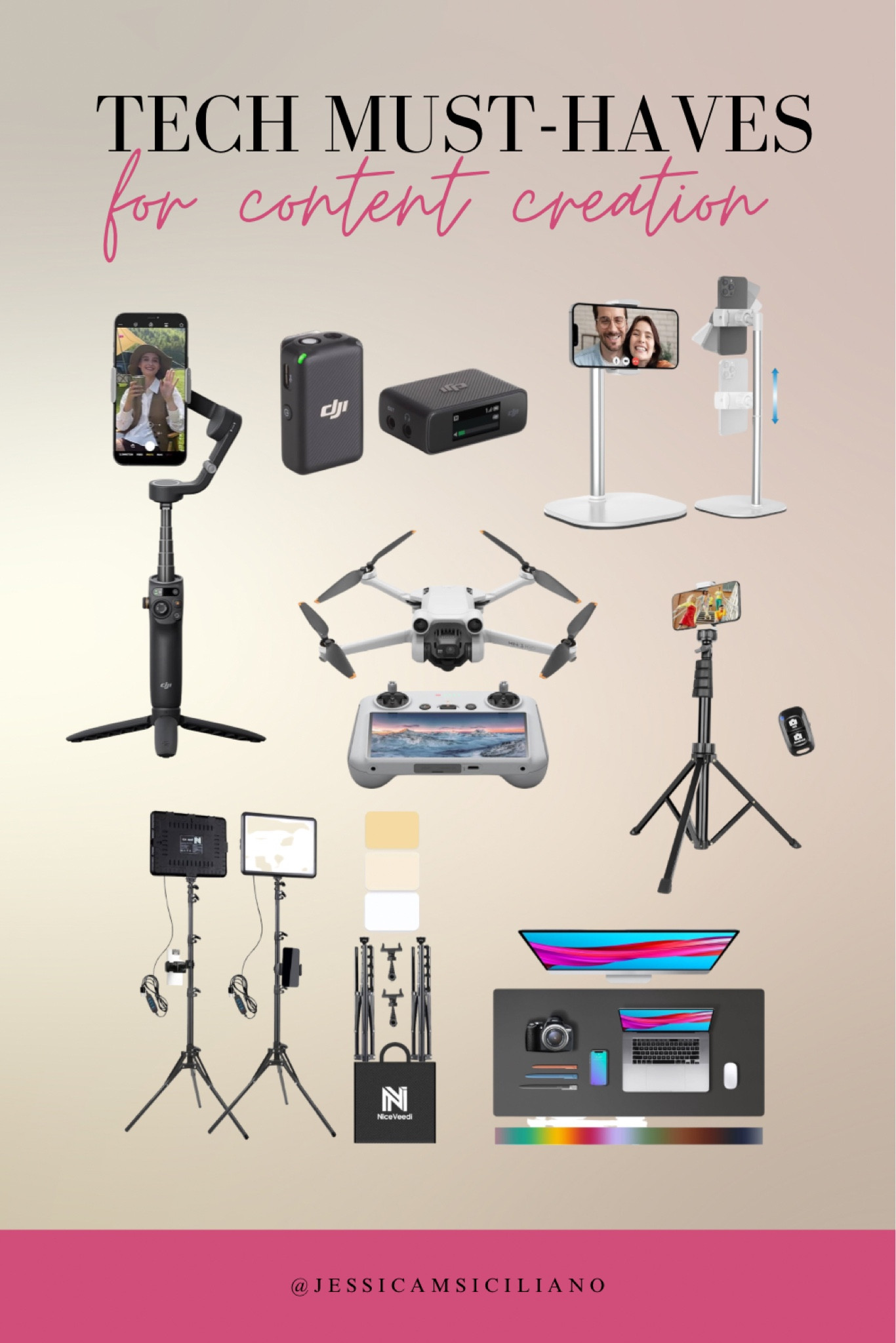 These are the items I use on a regular basis for content creation. All linked on Amazon and many of them are under $30!

#LTKCyberWeek #LTKfindsunder100 #LTKGiftGuide