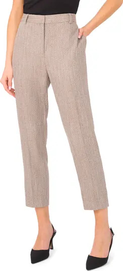 Easy High Waist Herringbone Crop Pants | Nordstrom