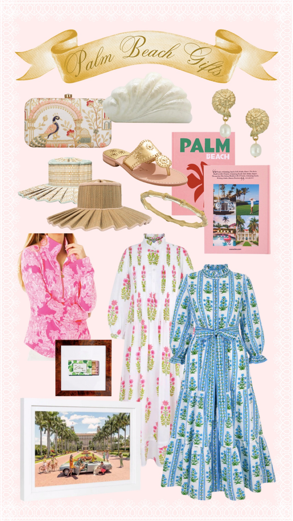 pink paradise inspired gifts in palm beach! 🌴 from coffee table books to prints and block printed dresses, bamboo to shell inspired peices make everyday feel like vacay!

#LTKStyleTip #LTKTravel #LTKGiftGuide