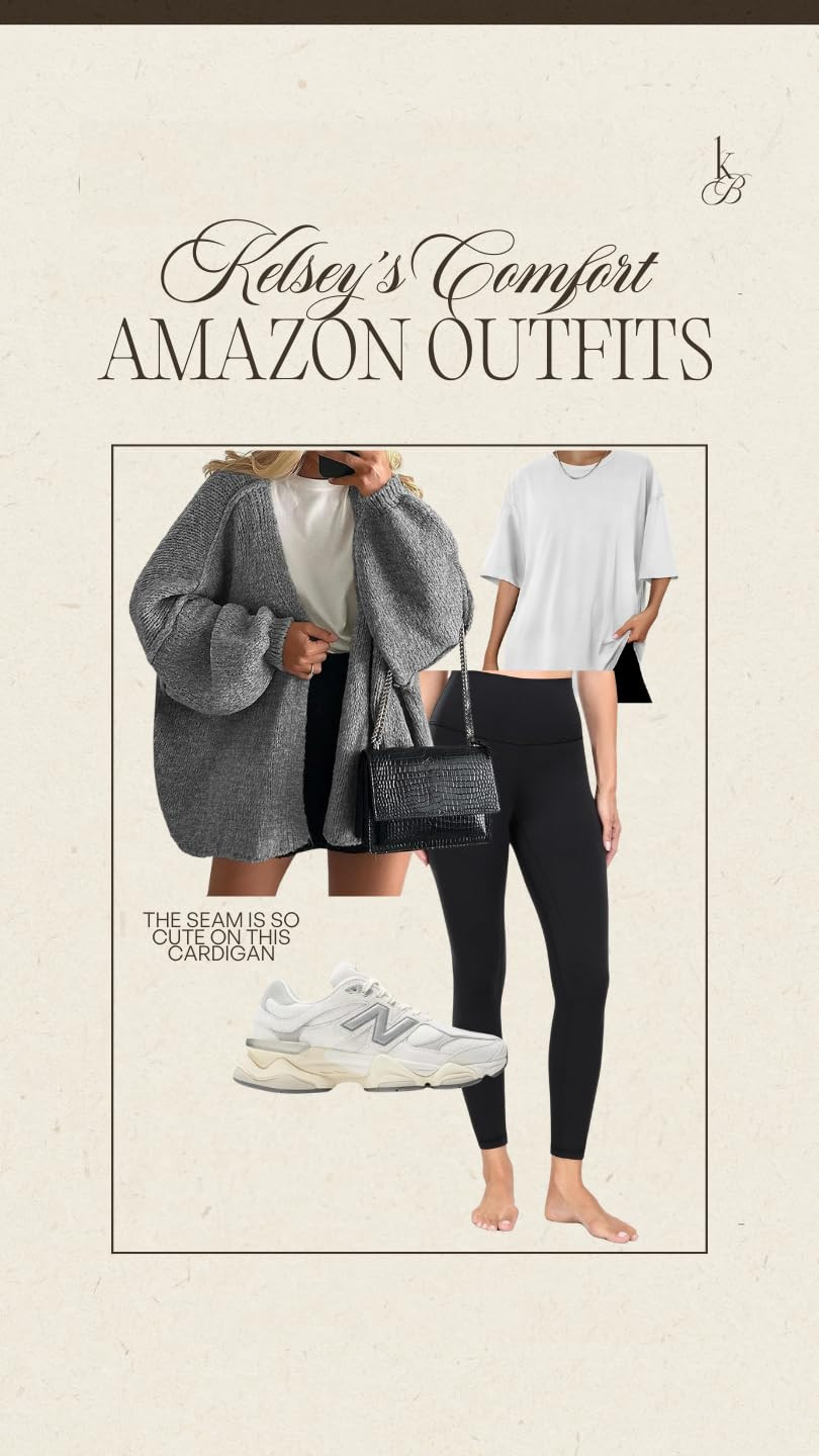 PRETTYGARDEN Womens Oversized Cardigan Sweaters 2025 Fall Long Lantern Sleeve Knit Open Front Lig... | Amazon (US)