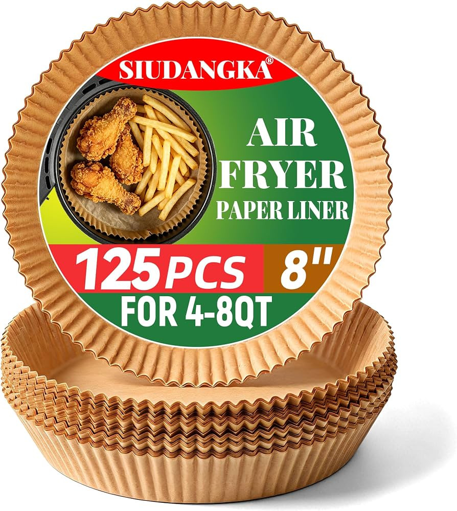 125Pcs Air Fryer Liners Disposable Parchment Paper for Ninja Air Fryer | Amazon (US)