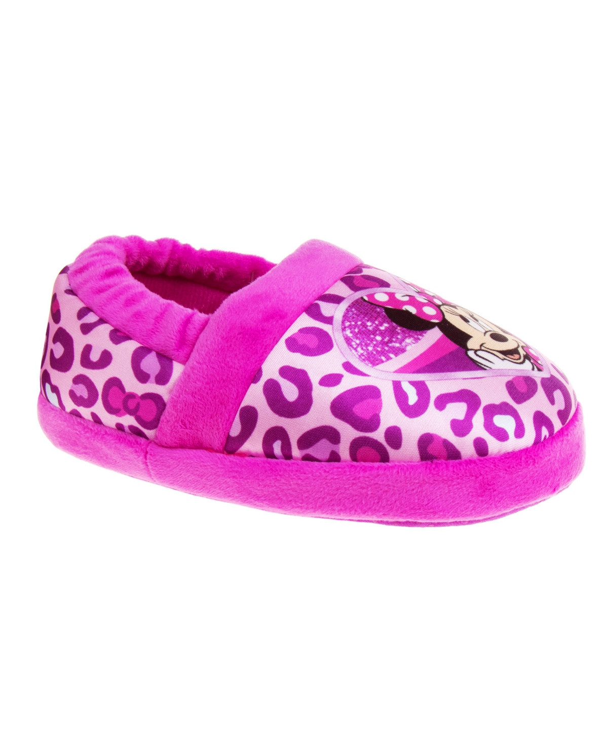 Disney Little Girls Minnie Mouse Dual Sizes Slippers - Hot Pink, Purple | Macy's