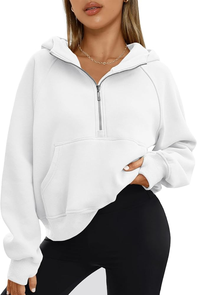 AUTOMET Womens Hoodies Fleece Fall Fashion Outfits Workout Sweatshirts Winter Jackets Oversized P... | Amazon (US)