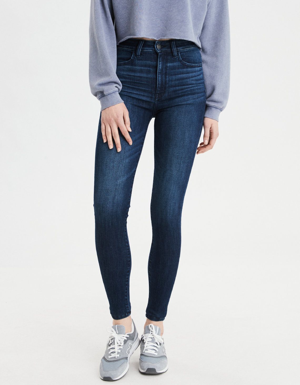 AE Ne(X)t Level Highest Waist Jegging, Cobalt Jewel | American Eagle Outfitters (US & CA)