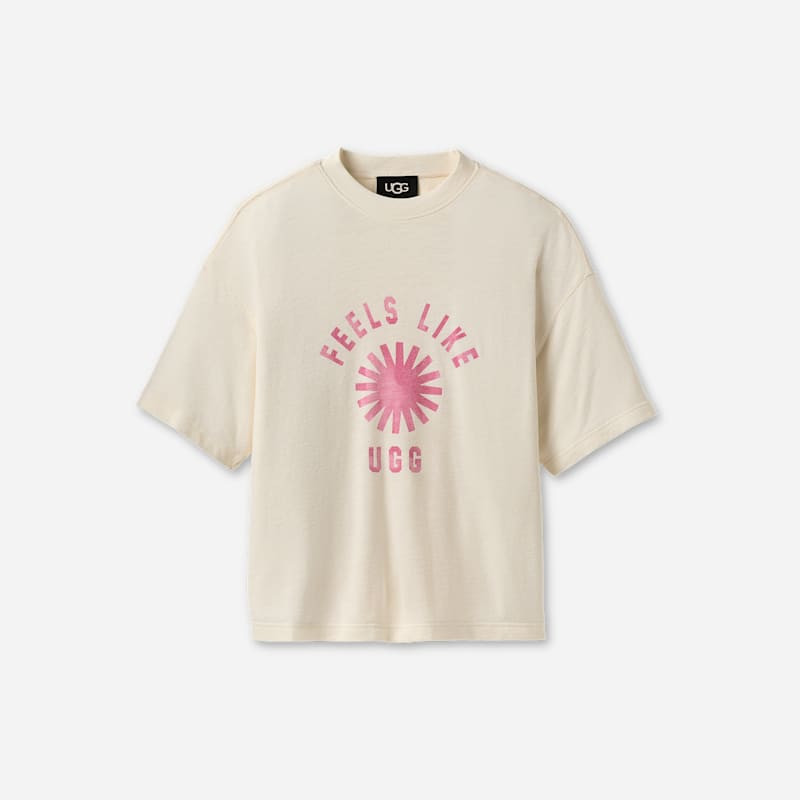 Feels Like UGG® Tee Tops in Leche/Woodviolet, Size ALL GENDER L | UGG (US)