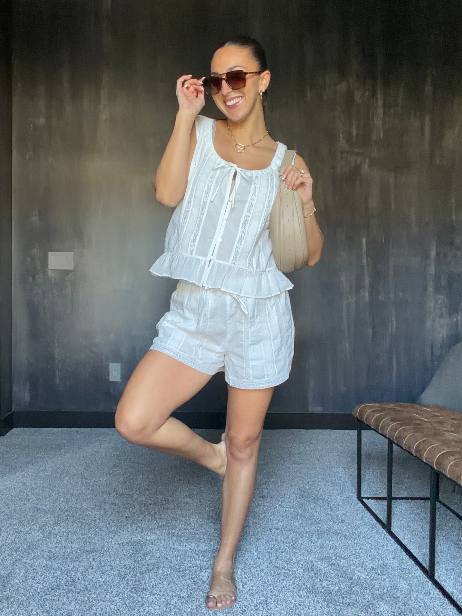 Copy the code for 25% off during the LTK spring sale!!!! This set from Abercrombie is perfect for a warm spring or summer day!!! So cute🤍 perfect for the pregnant mamas out there too like me 🤰

#LTKBump #LTKootd #LTKSpringSale