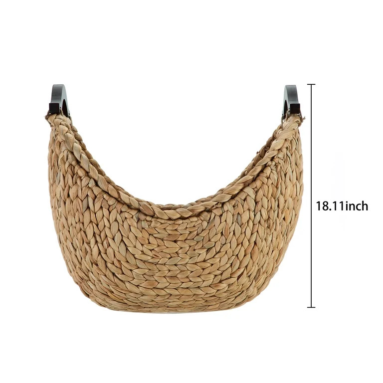 Better Homes & Gardens Beachcomber Woven Storage Basket with Natural Wood Handles | Walmart (US)