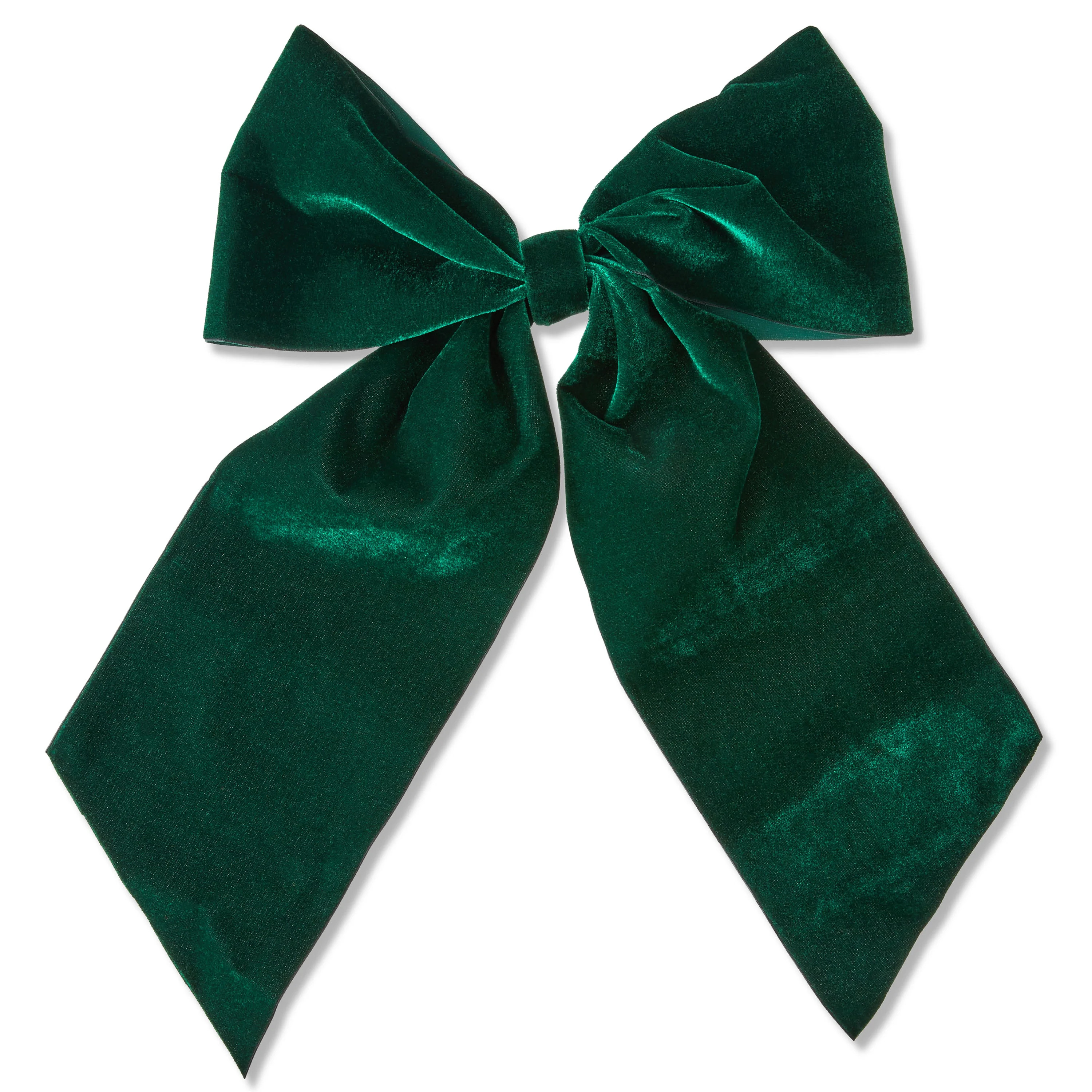 Green Velvet Christmas Tree Topper Bow, 20", by My Texas House | Walmart (US)