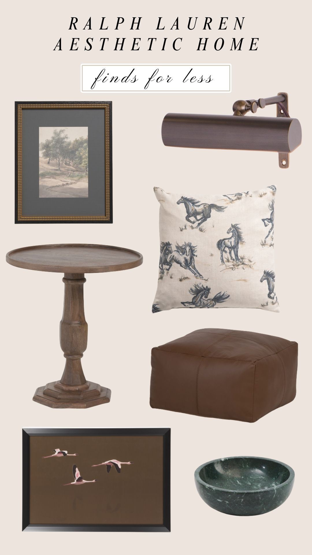 Ralph Lauren aesthetic home decor 🐎🤎 Marshall’s finds

#LTKHome