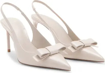 MANGO Bow Pointed Toe Slingback Pump (Women) | Nordstrom | Nordstrom