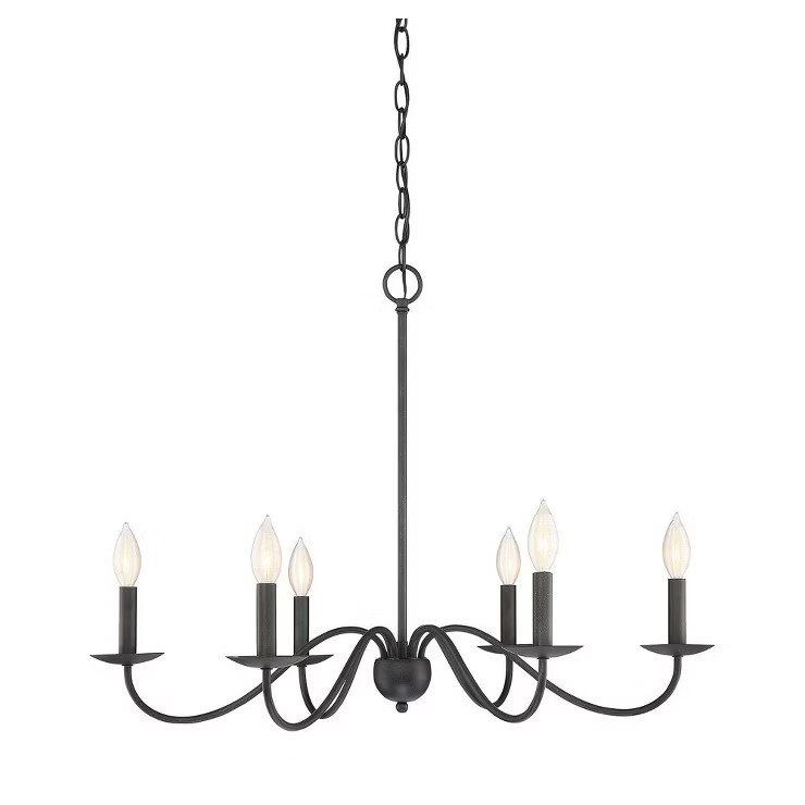 Lights Reimagined Chandelier, 6-Light, Aged Iron, 30"W (80406H0) | Target