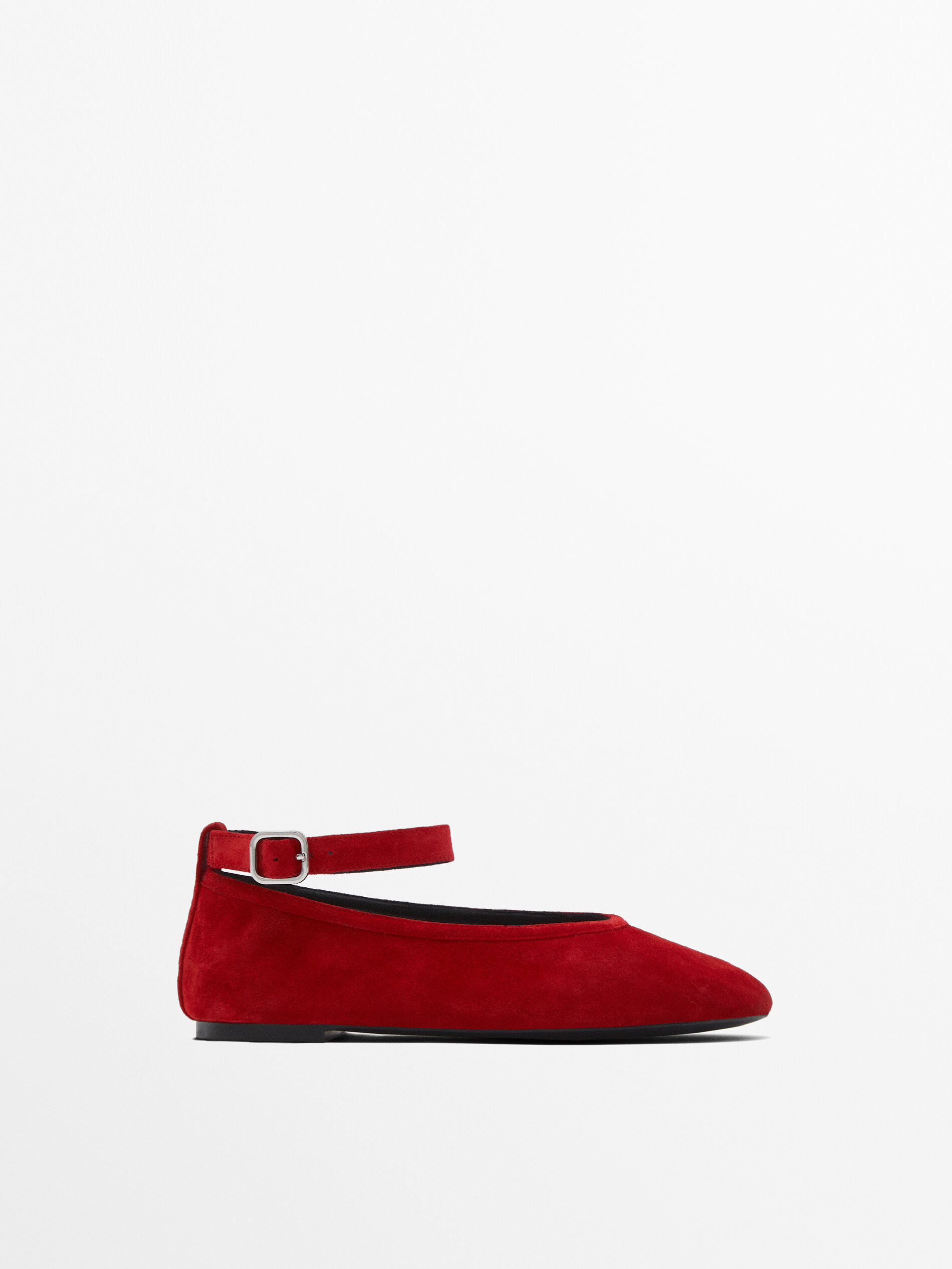 Soft ballet flats with detachable ankle strap | Massimo Dutti US