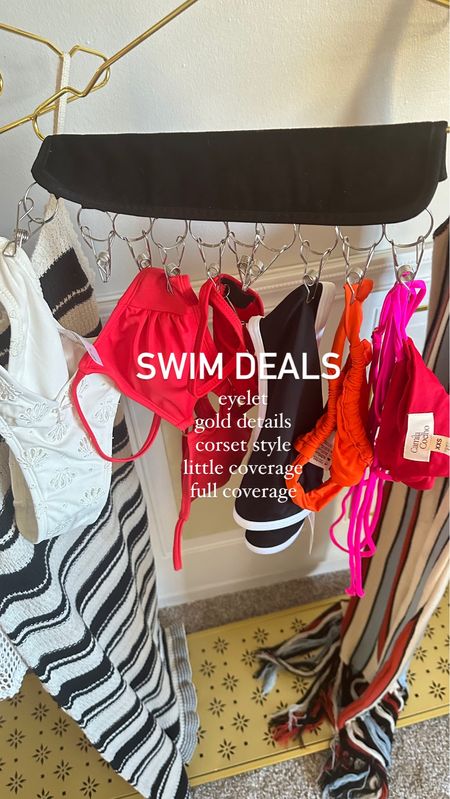 Swimsuit deals 
Target deal days low as $8.00  
eyelet 
gold details 
corset style 
little coverage 
full coverage 

#LTKswim #LTKxTarget #LTKsalealert