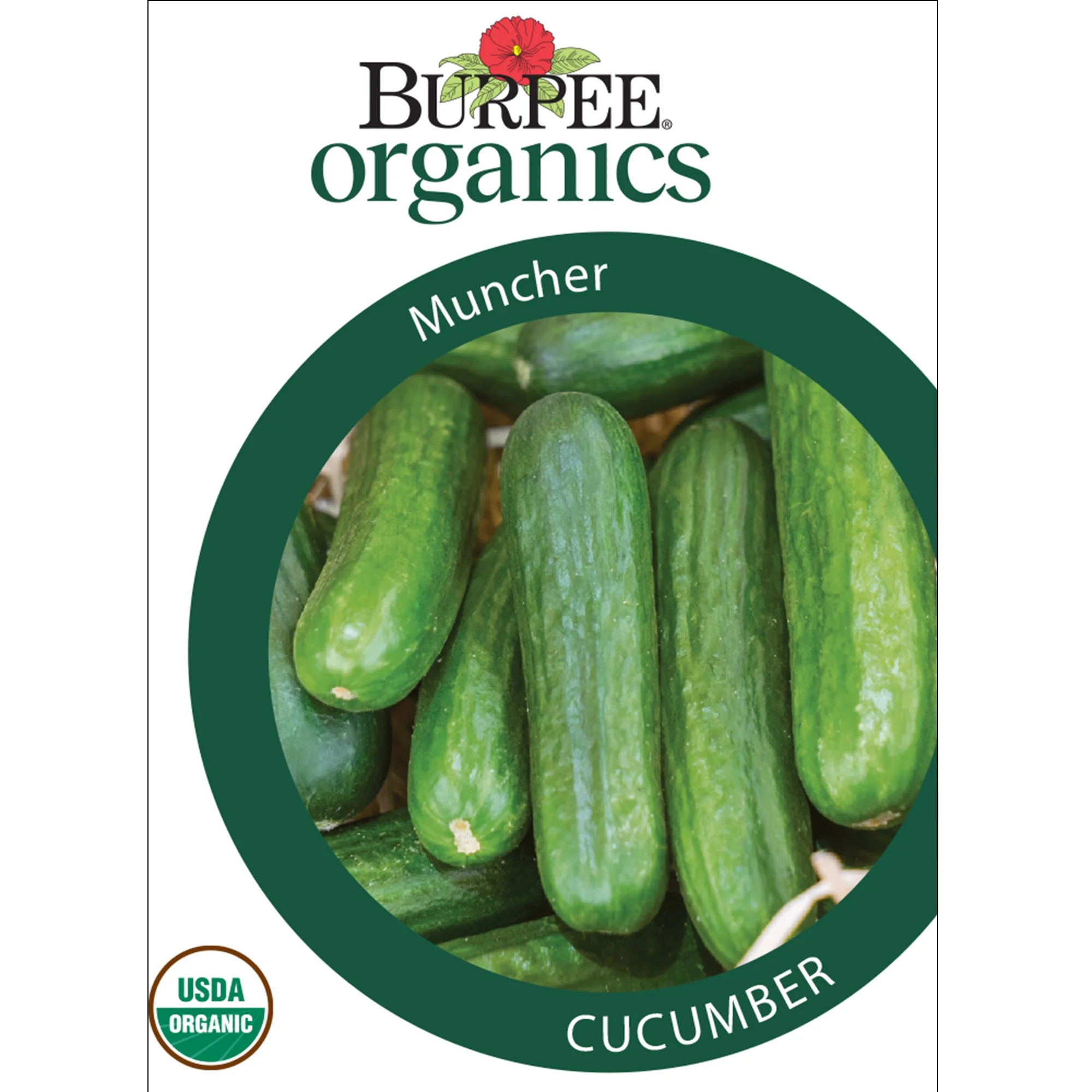 Burpee Organic Muncher Cucumber Vegetable Seed, 1-Pack | Walmart (US)