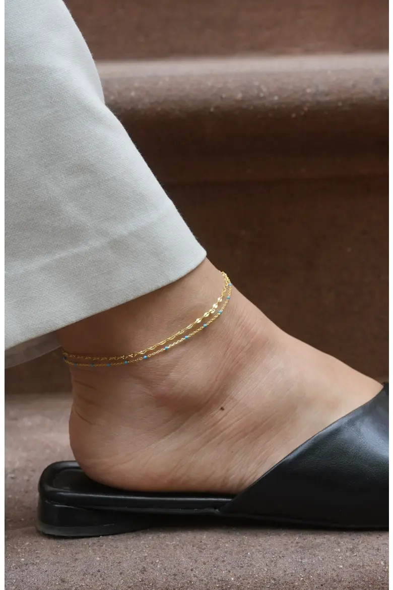 Layered Beaded Anklet (Men) | Nordstrom | Nordstrom