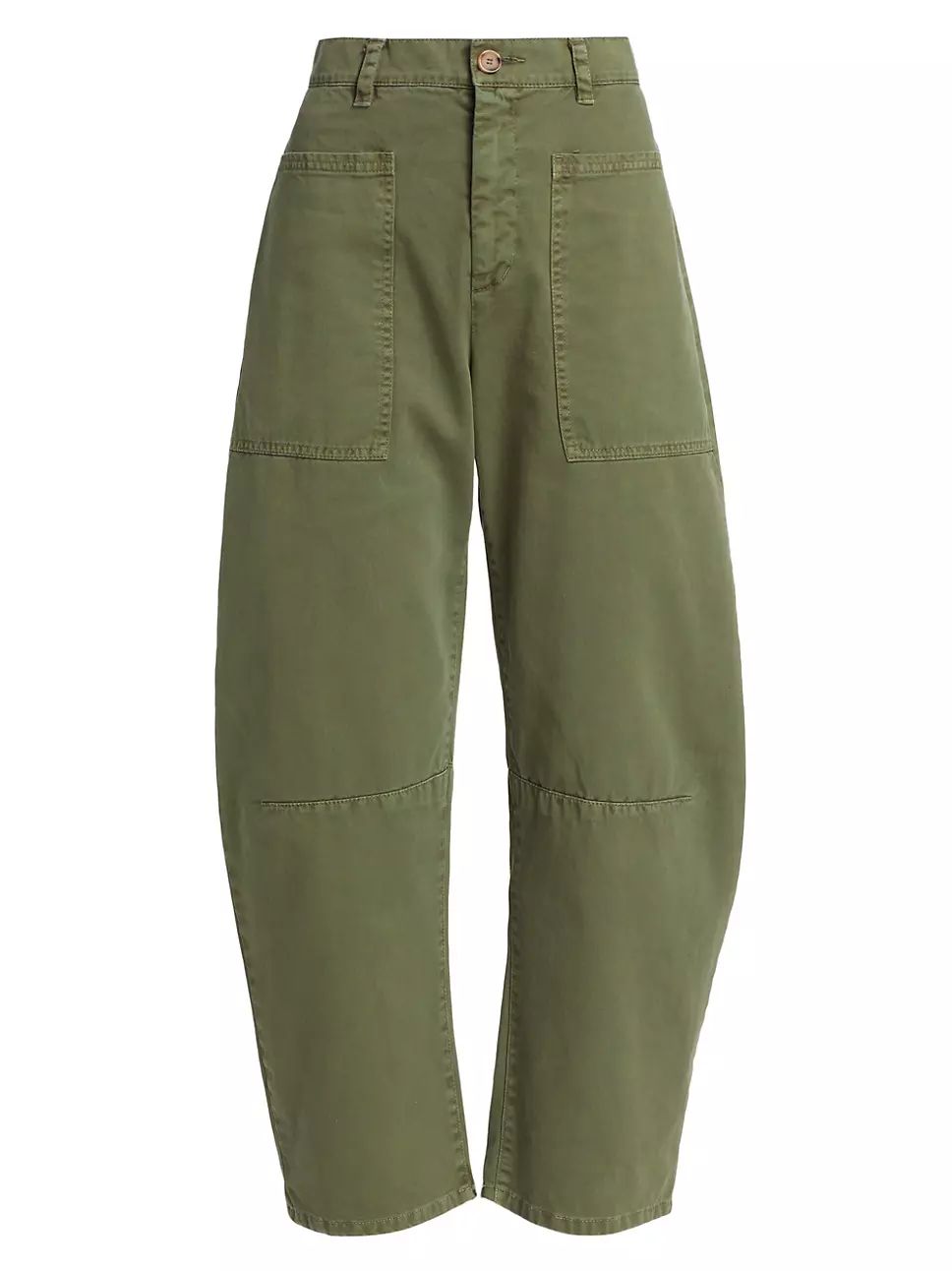 Brylie Twill Curved Pants | Saks Fifth Avenue