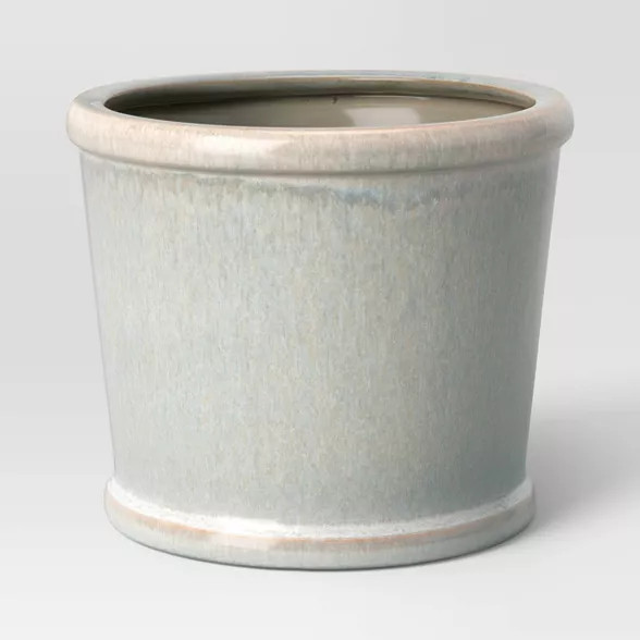 Outdoor Stoneware Planter Cream - Threshold™ | Target