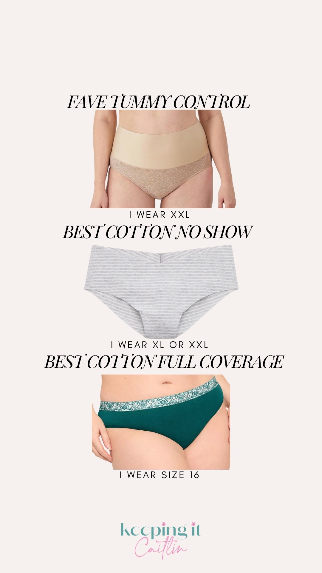 Favorite plus size size inclusive everyday underwear 

#LTKPlusSize #LTKMidsize