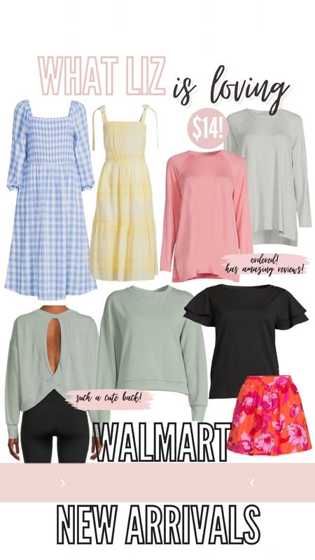 More new Walmart spring arrivals!!!
Gingham 
Spring dress
Casual tshirt
Tunic
Sweatshirt 
Athleisure 
Skort
Florals
Affordable outfits
Under $50 outfits


#LTKunder50 #LTKstyletip #LTKFind