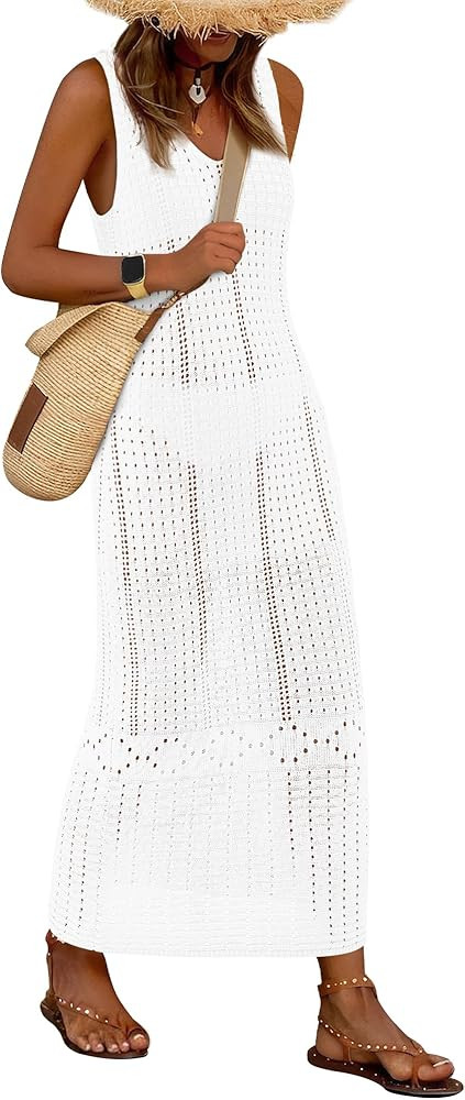 BTFBM Crochet Swimsuit Coverup for Women Summer Spring 2025 Swimwear Bathing Suit Cover Up Beach ... | Amazon (US)